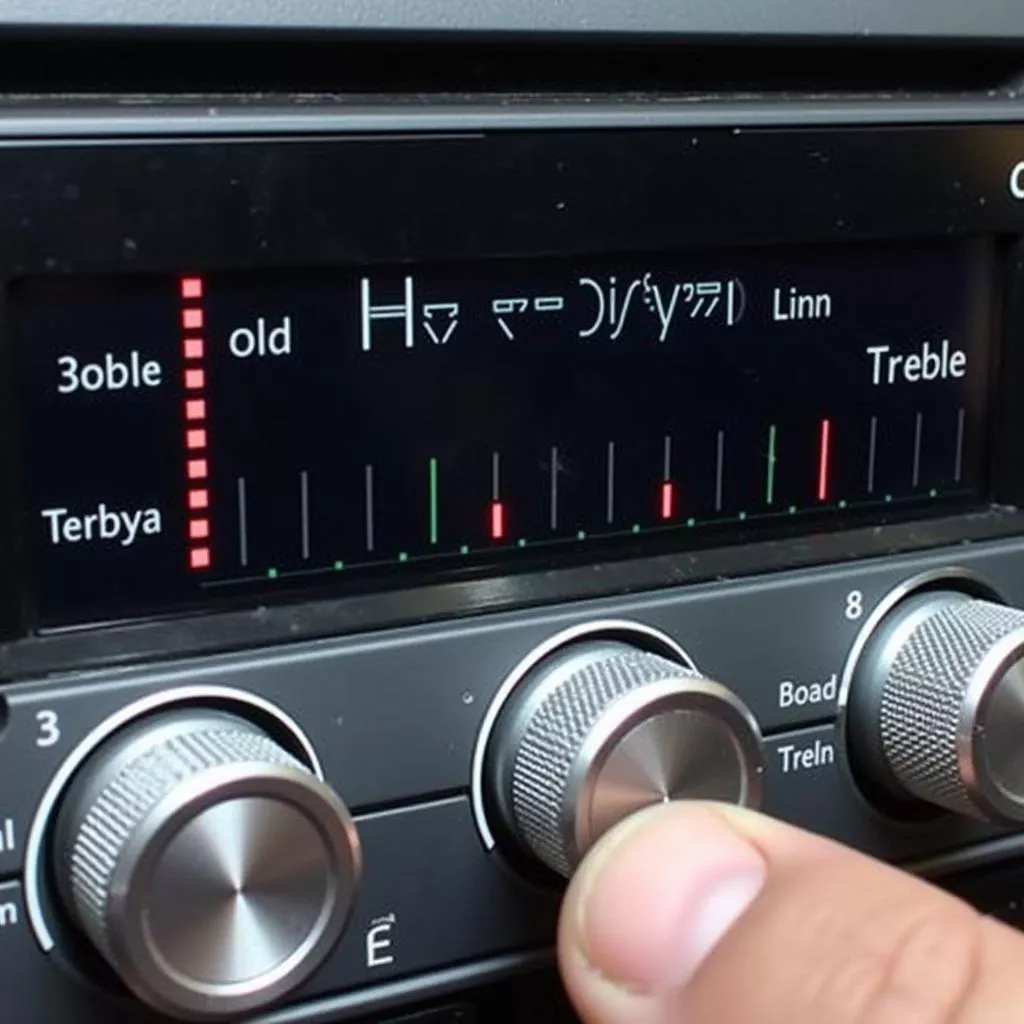 자동차 트레블 스피커 음향 조절