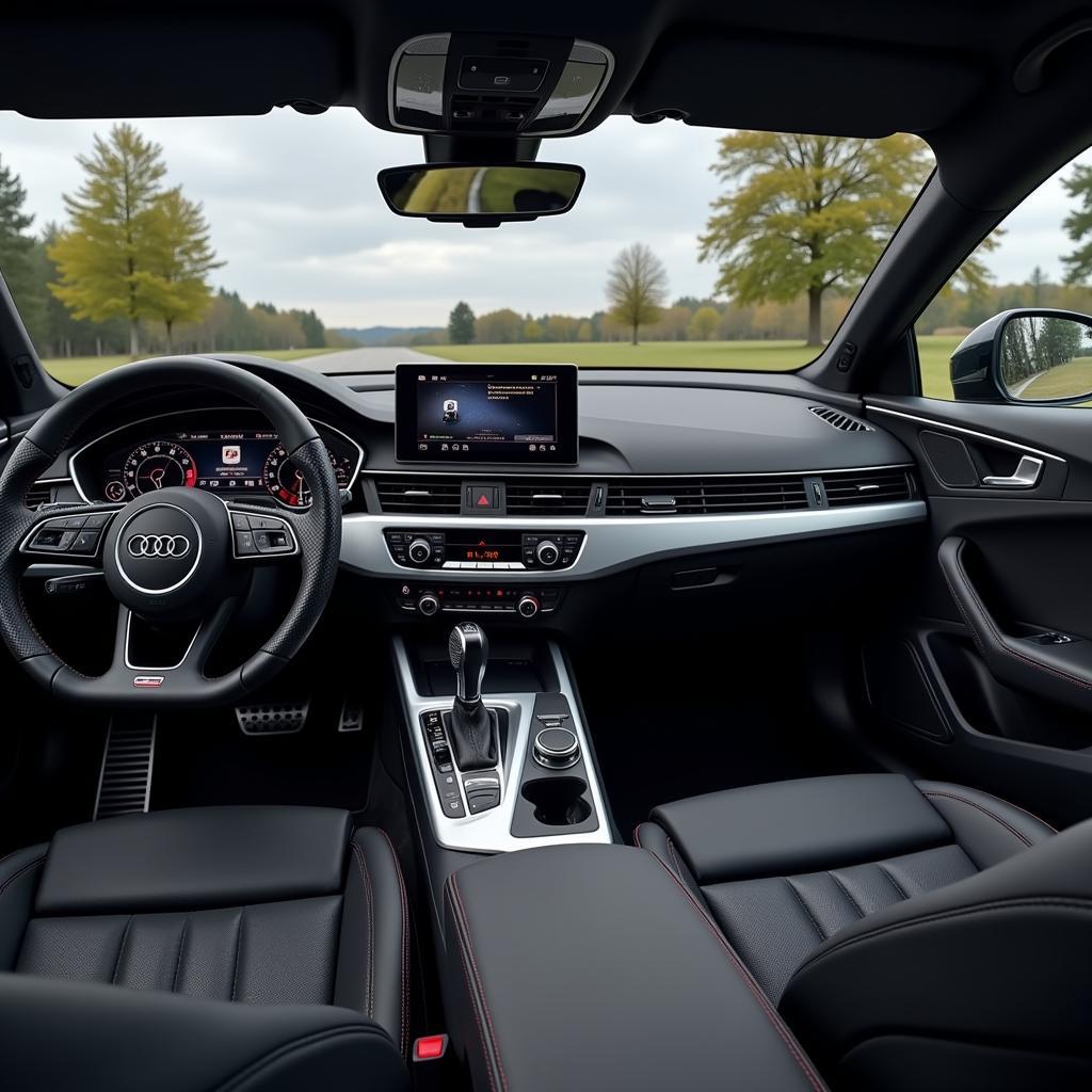 Nội thất hiện đại của Audi A4