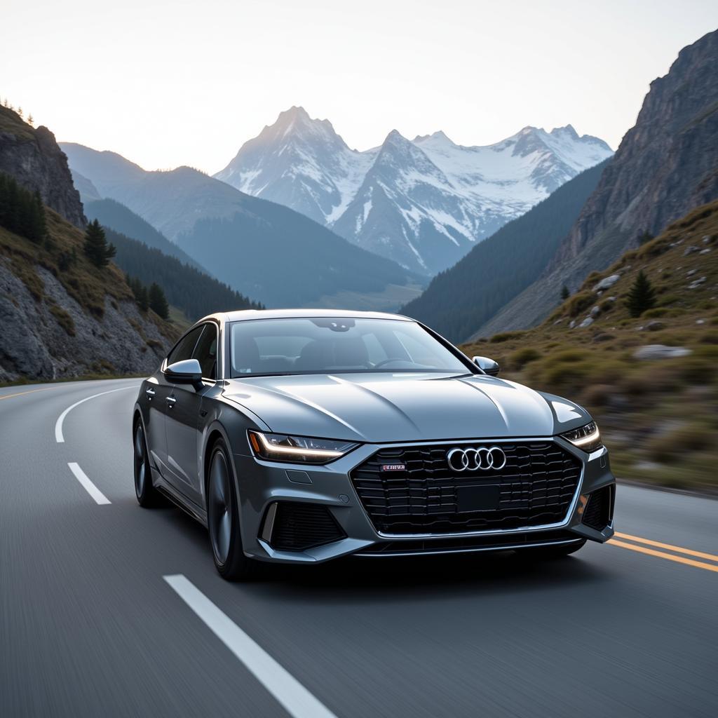 Audi A7 2019's powerful driving performance