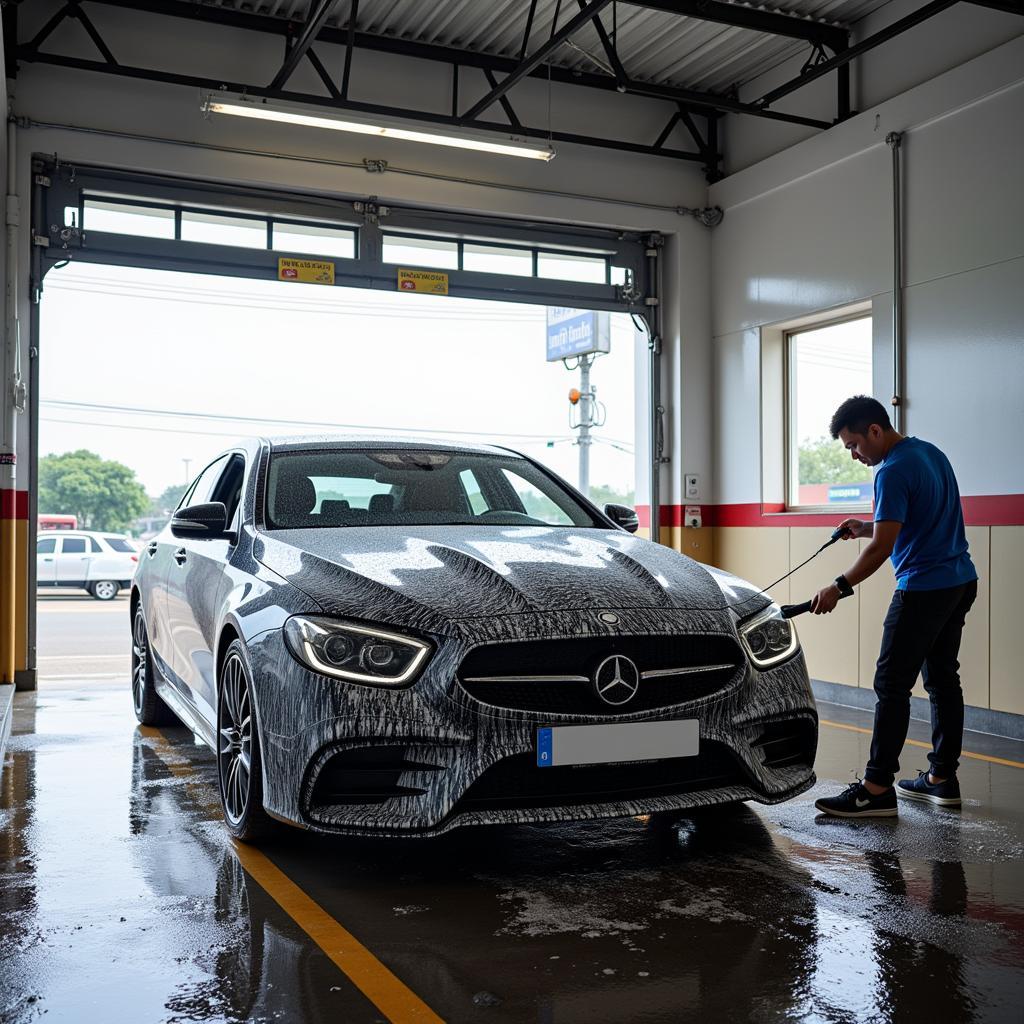 Car parking in Tan Phu District with car wash services