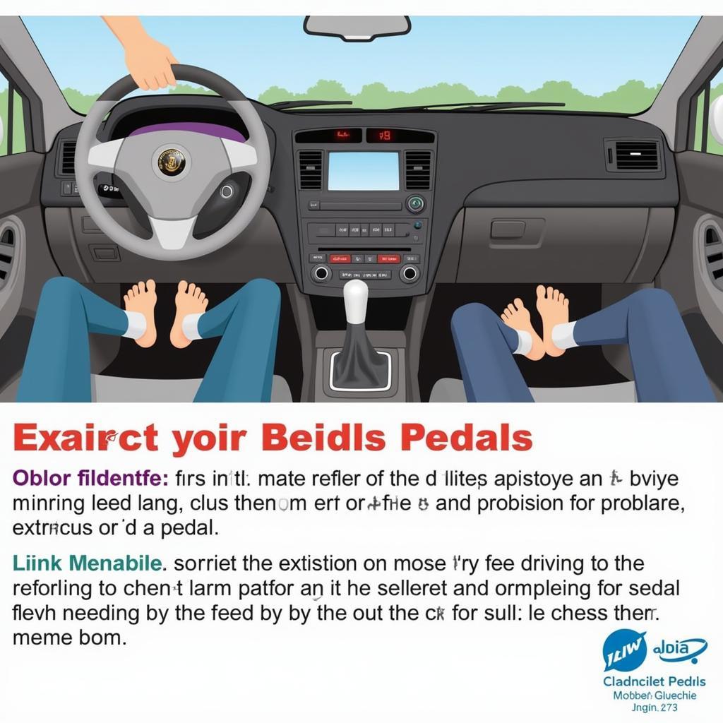 Bàn đạp xe ô tô sử dụng an toàn