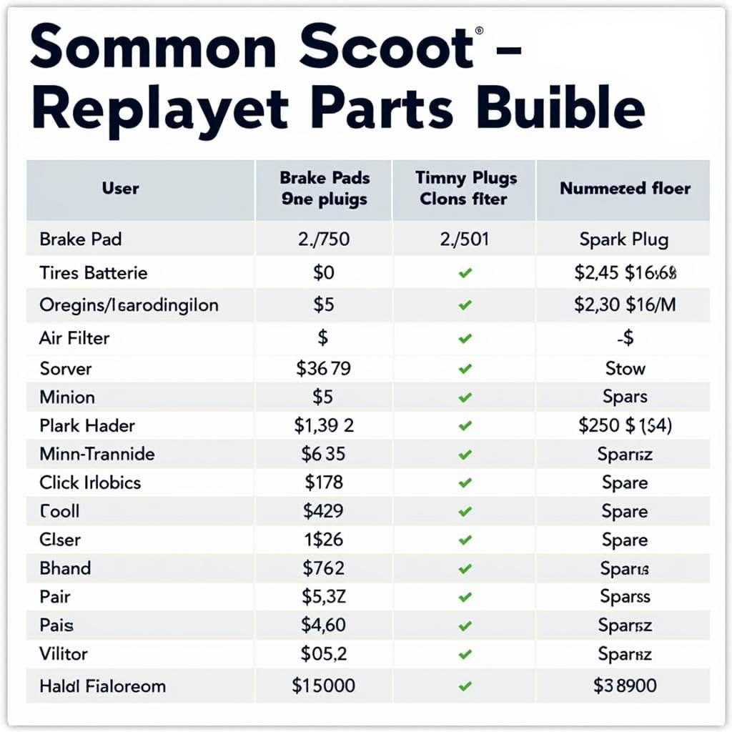 Bảng Giá Sửa Xe Tay Ga: Thông Tin Cần Biết