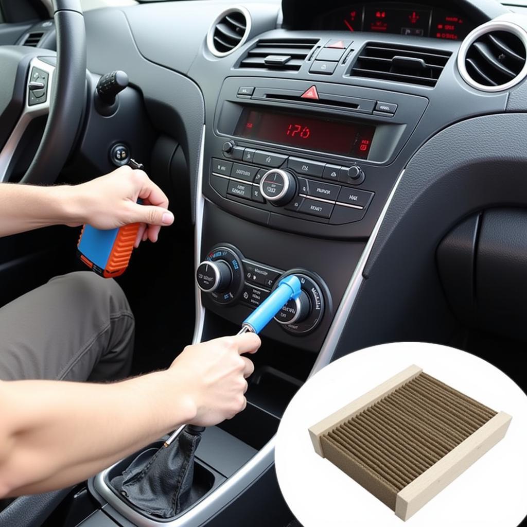 Regular car AC maintenance at Kim Tai