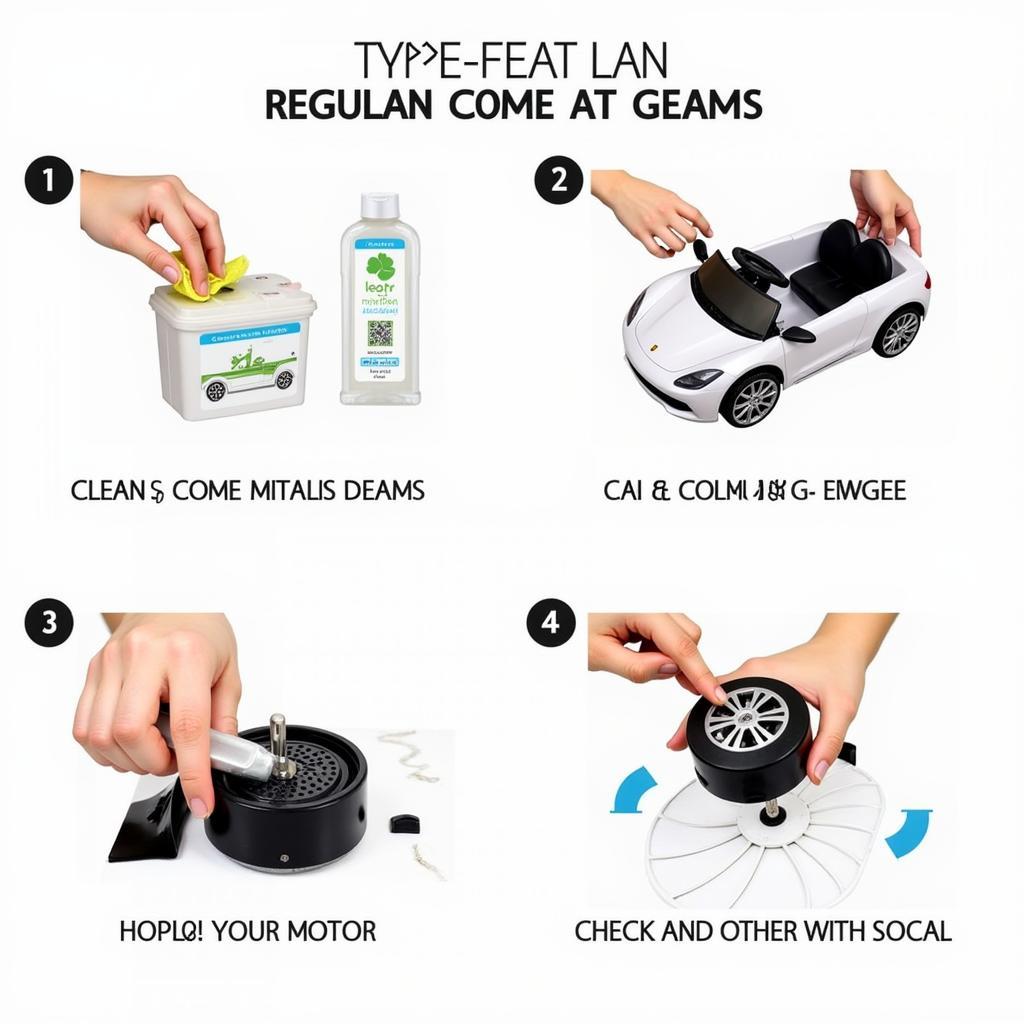 Bảo dưỡng mô tơ ô tô điện trẻ em định kỳ