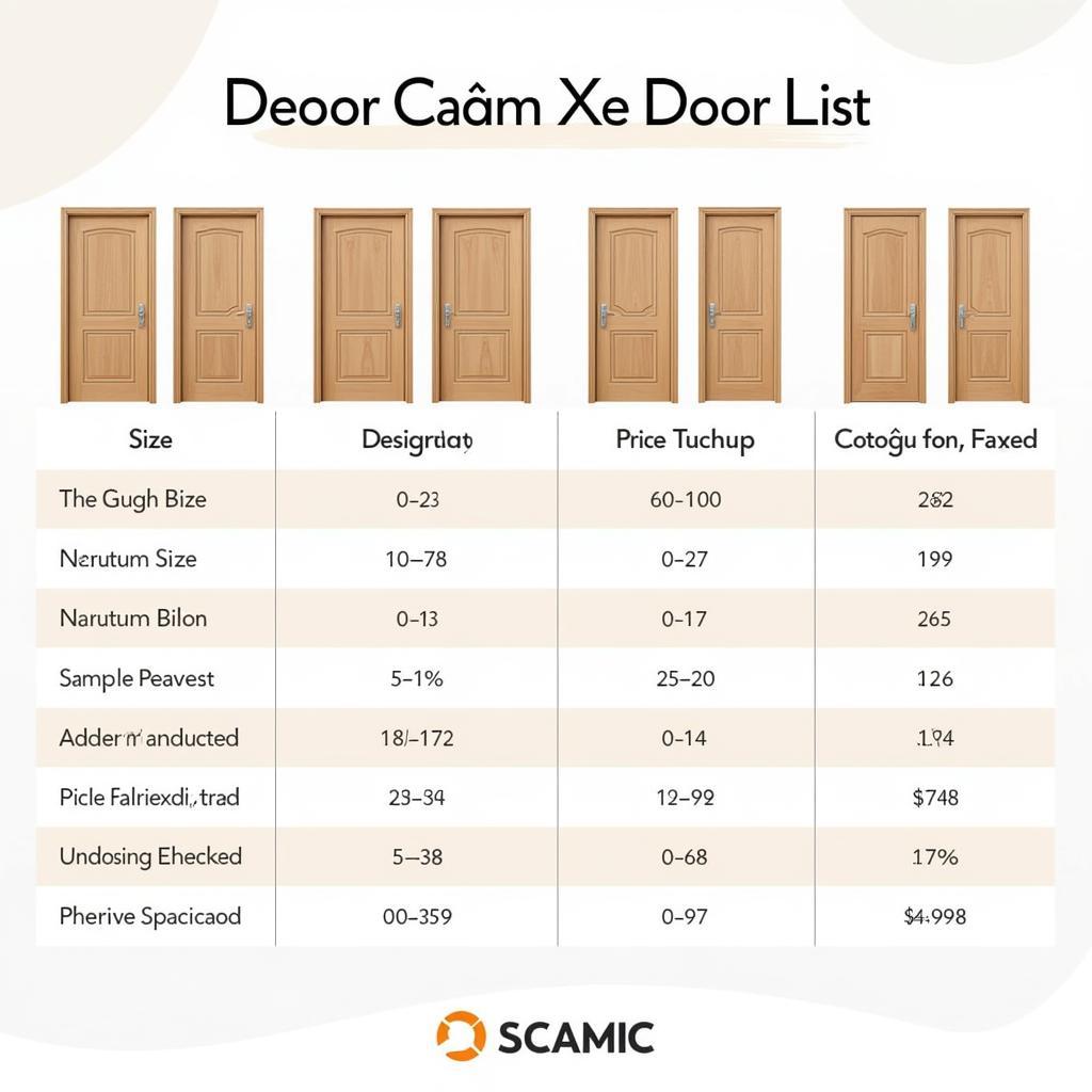 2019 Căm Xe Wood Door Price Guide