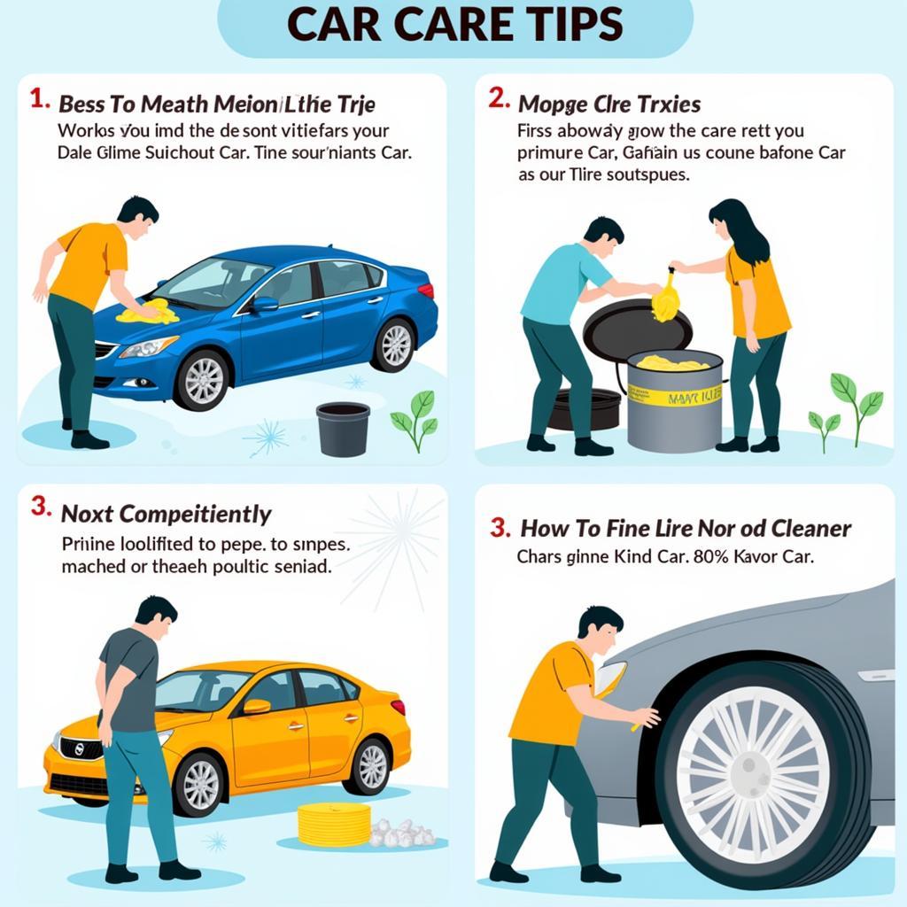 Bí quyết giữ xe ô tô luôn như mới bao gồm rửa xe thường xuyên, vệ sinh nội thất và bảo quản sơn xe.