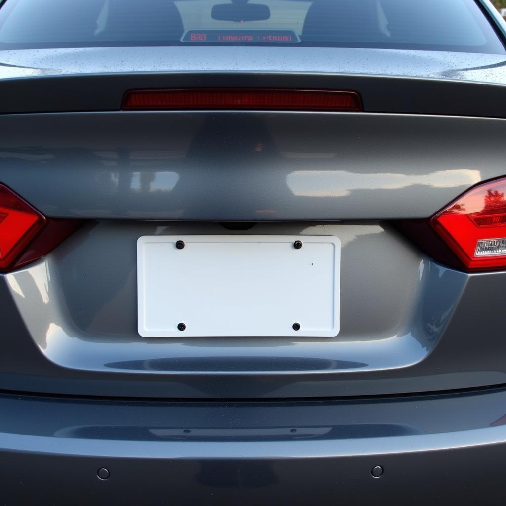 Biển số tạm thời xe ô tô