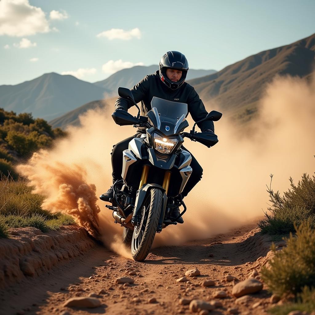 BMW R 1250 GS Adventure on an Off-Road Trail