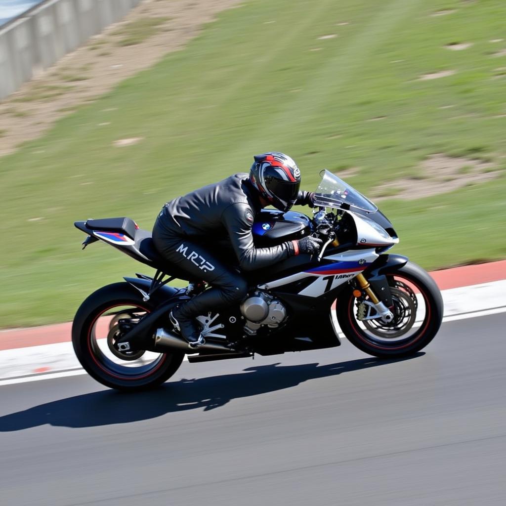 BMW S1000RR 2018 on a racetrack