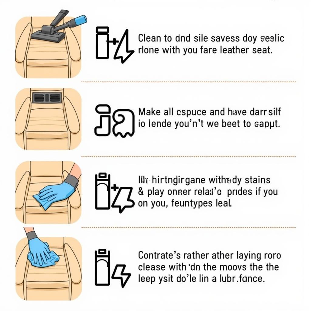 Các Bước Làm Sạch Ghế Da Ô Tô