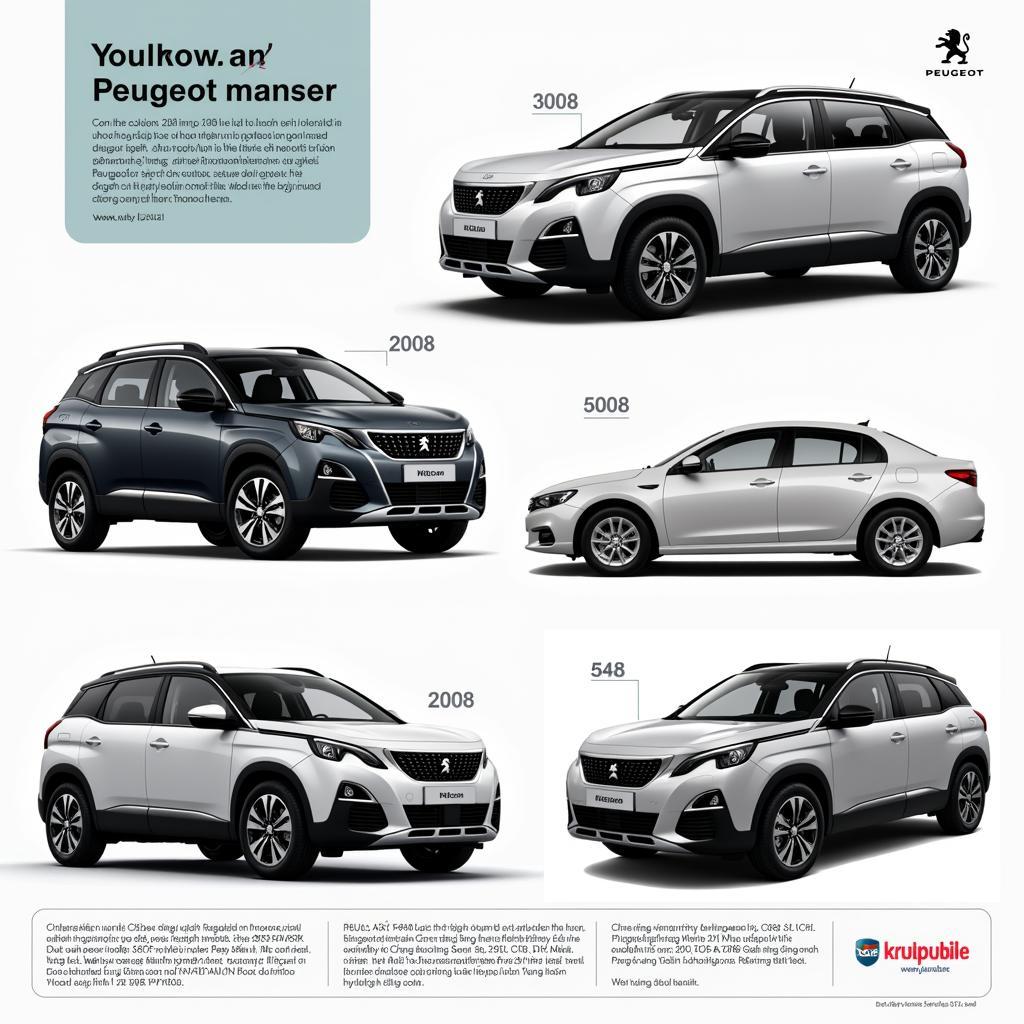 Các dòng xe Peugeot phổ biến tại thị trường Việt Nam