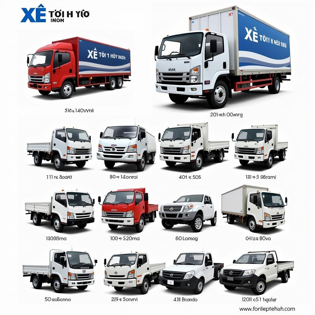 Các dòng xe tải Hà Nội