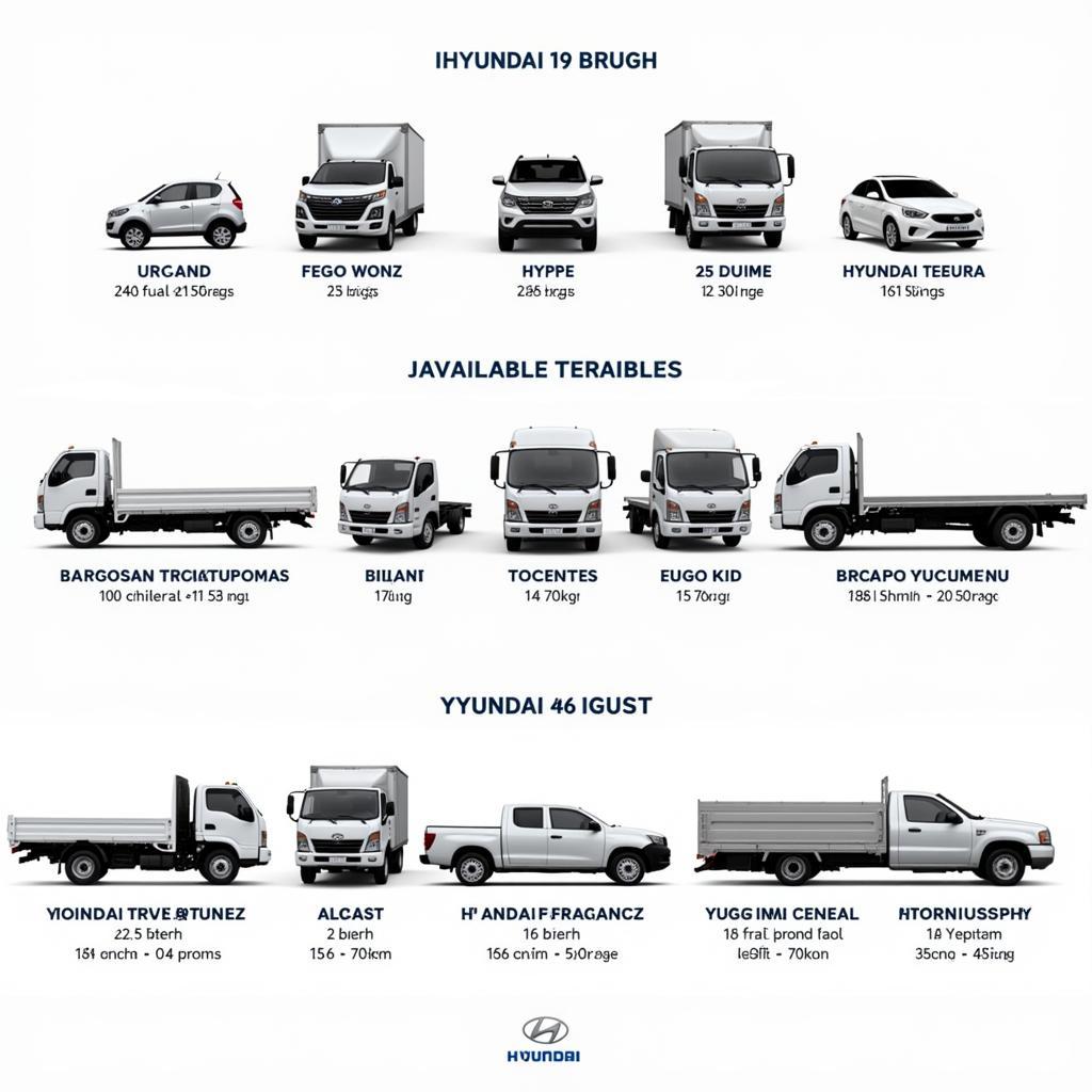 Hyundai truck models in August