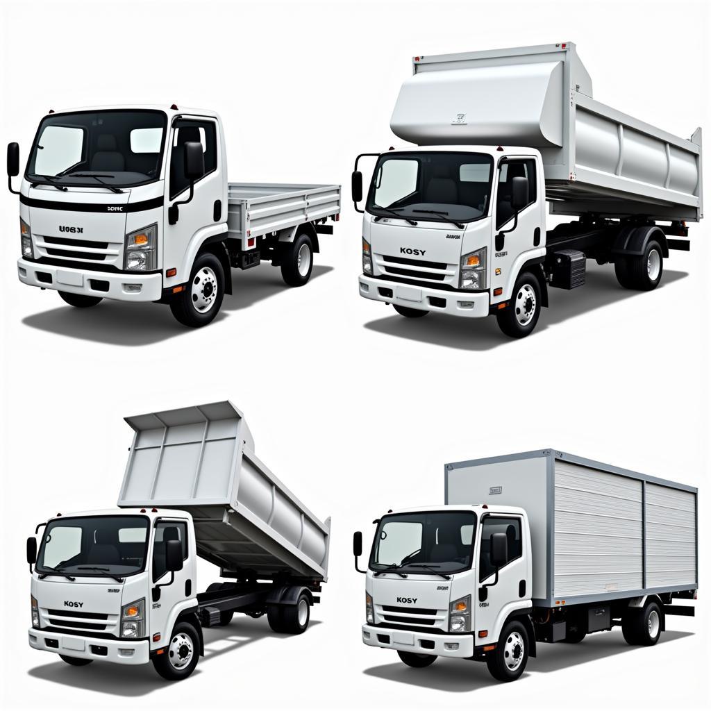 Các dòng xe tải Kosy đa dạng tải trọng