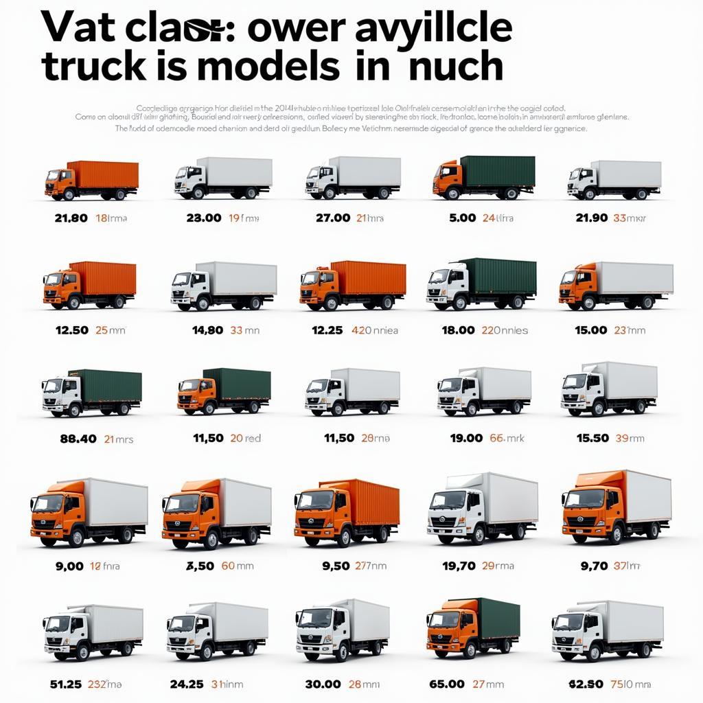 Các dòng xe tải phổ biến tại Việt Nam