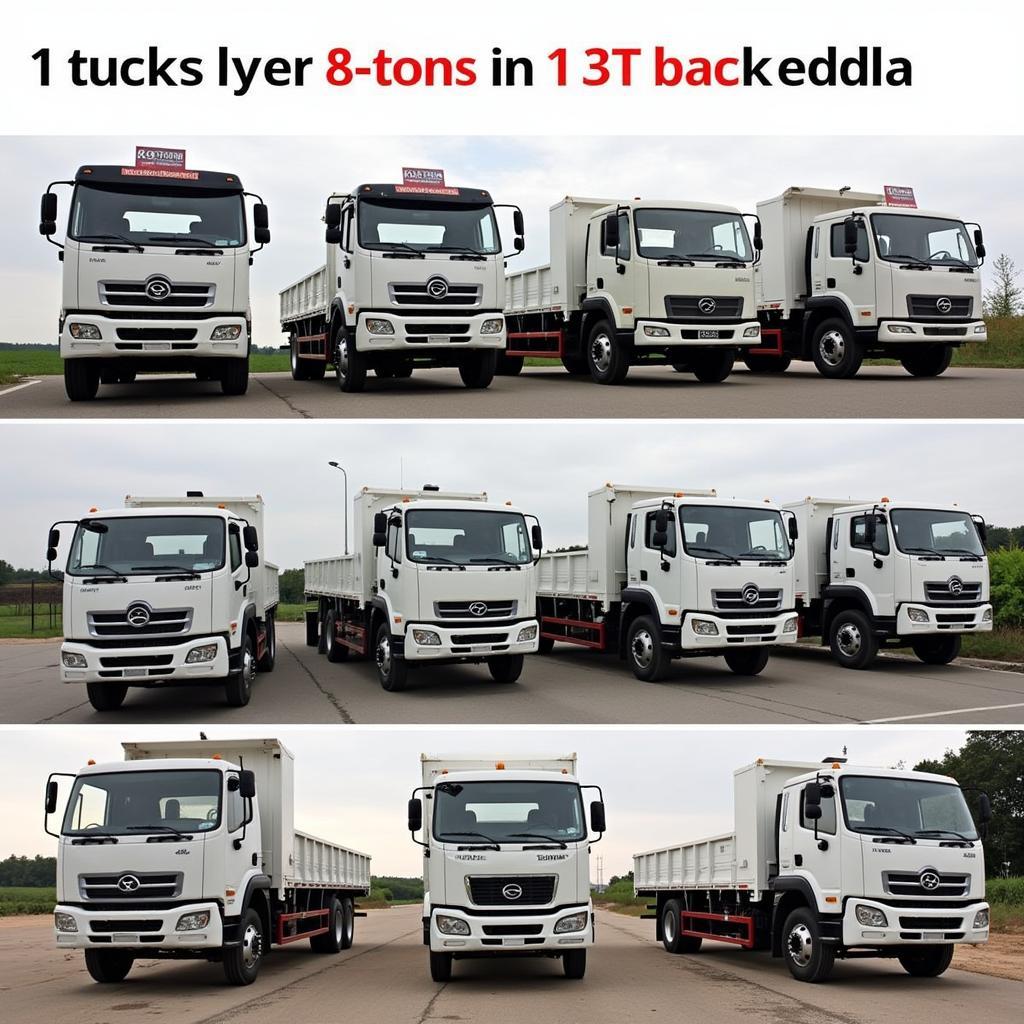 Các dòng xe tải phù hợp với vay vốn