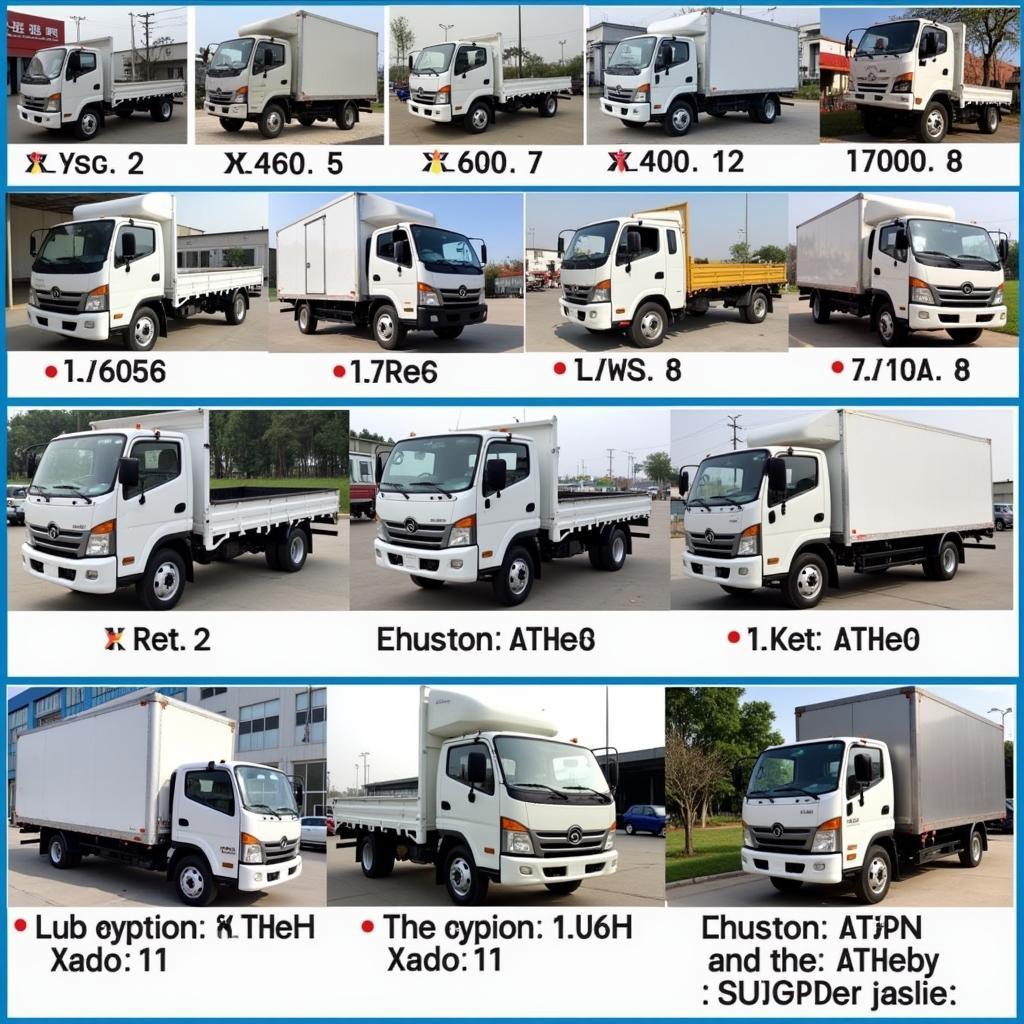 Truck models available at Le Anh