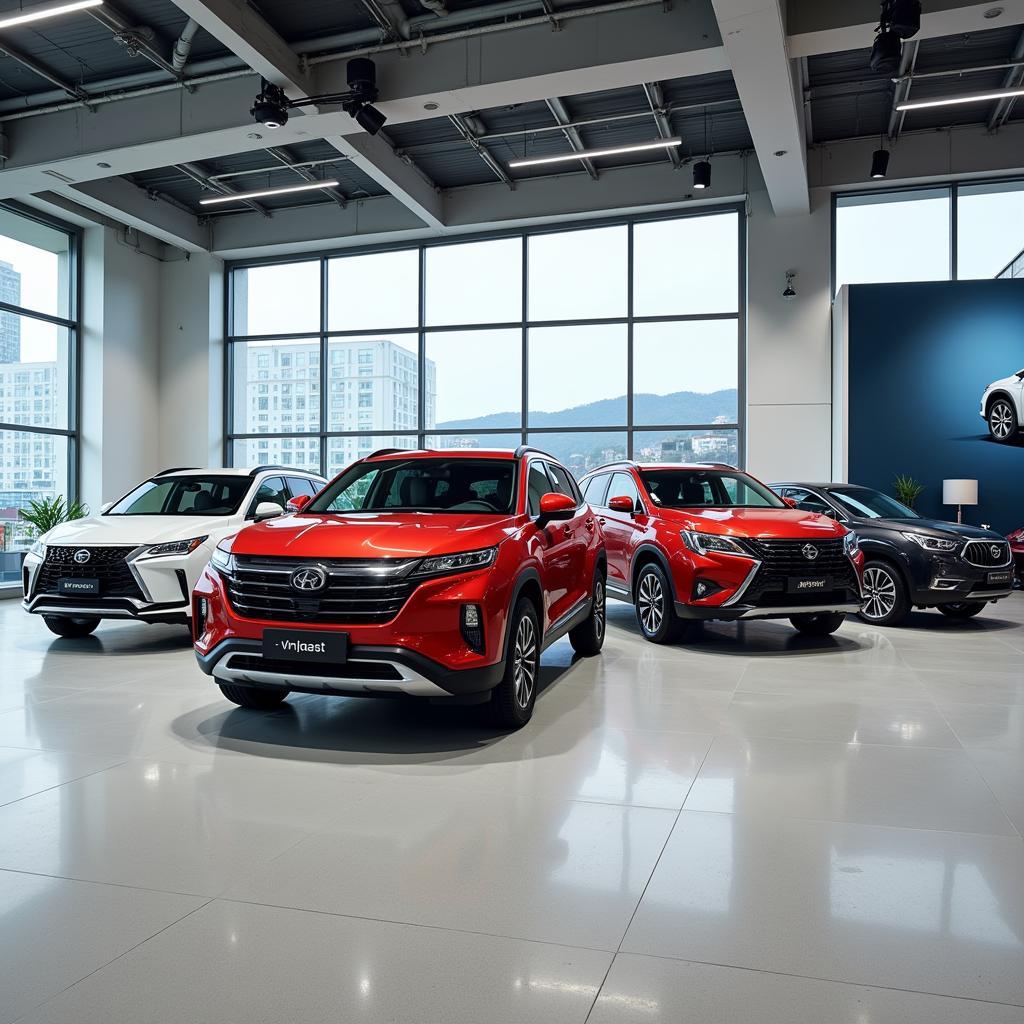 Variety of VinFast car models