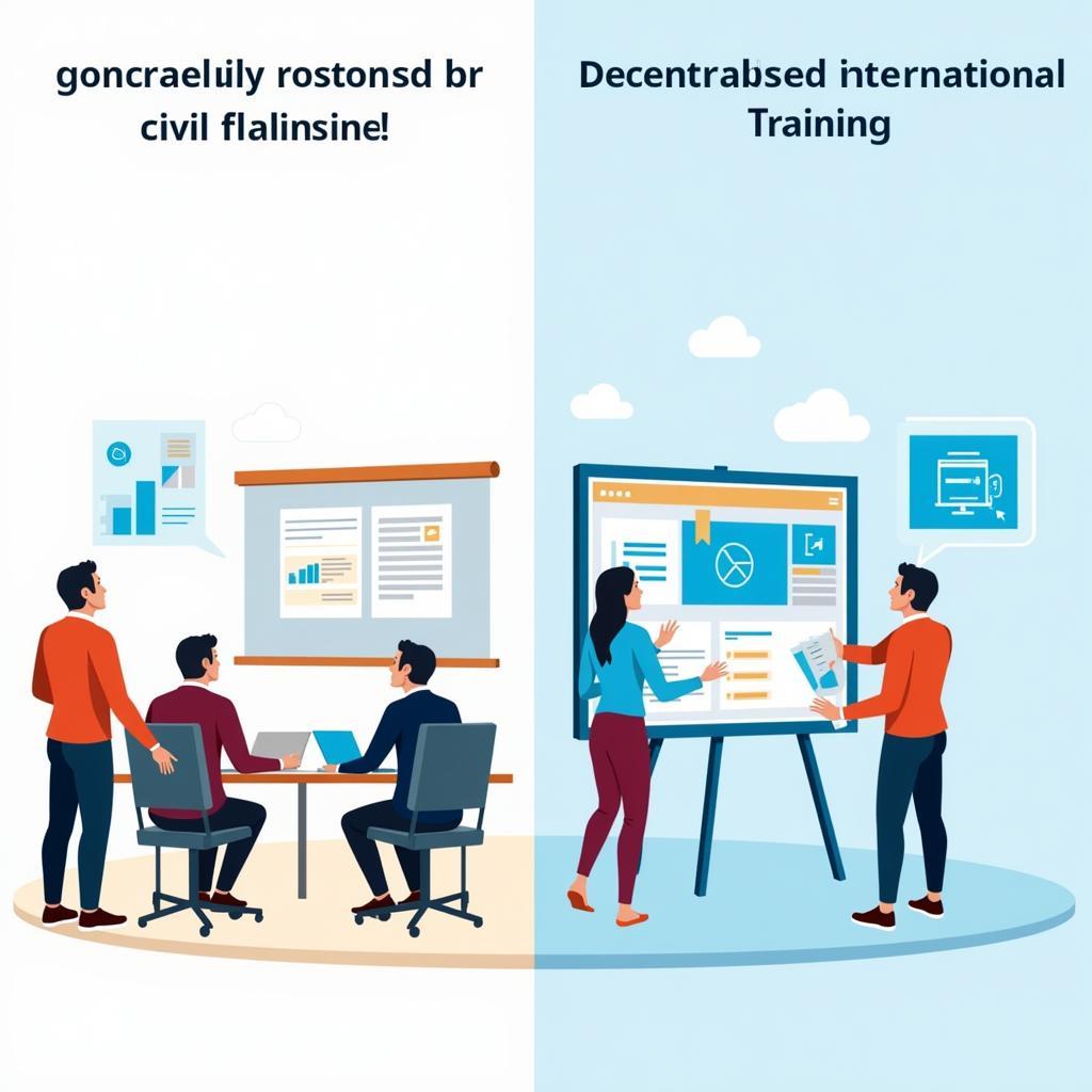 Public servant training methods: Domestic, international, centralized, on-site