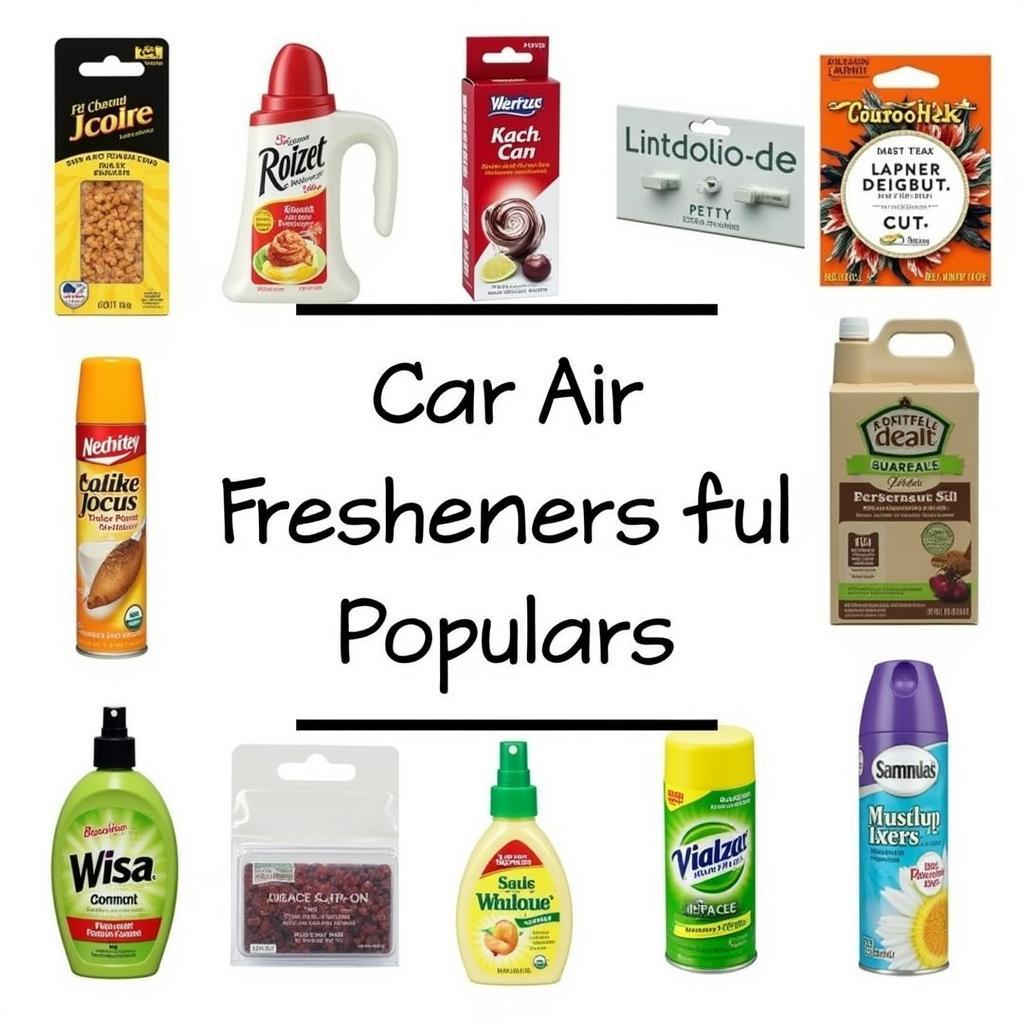 Popular car air fresheners on the market