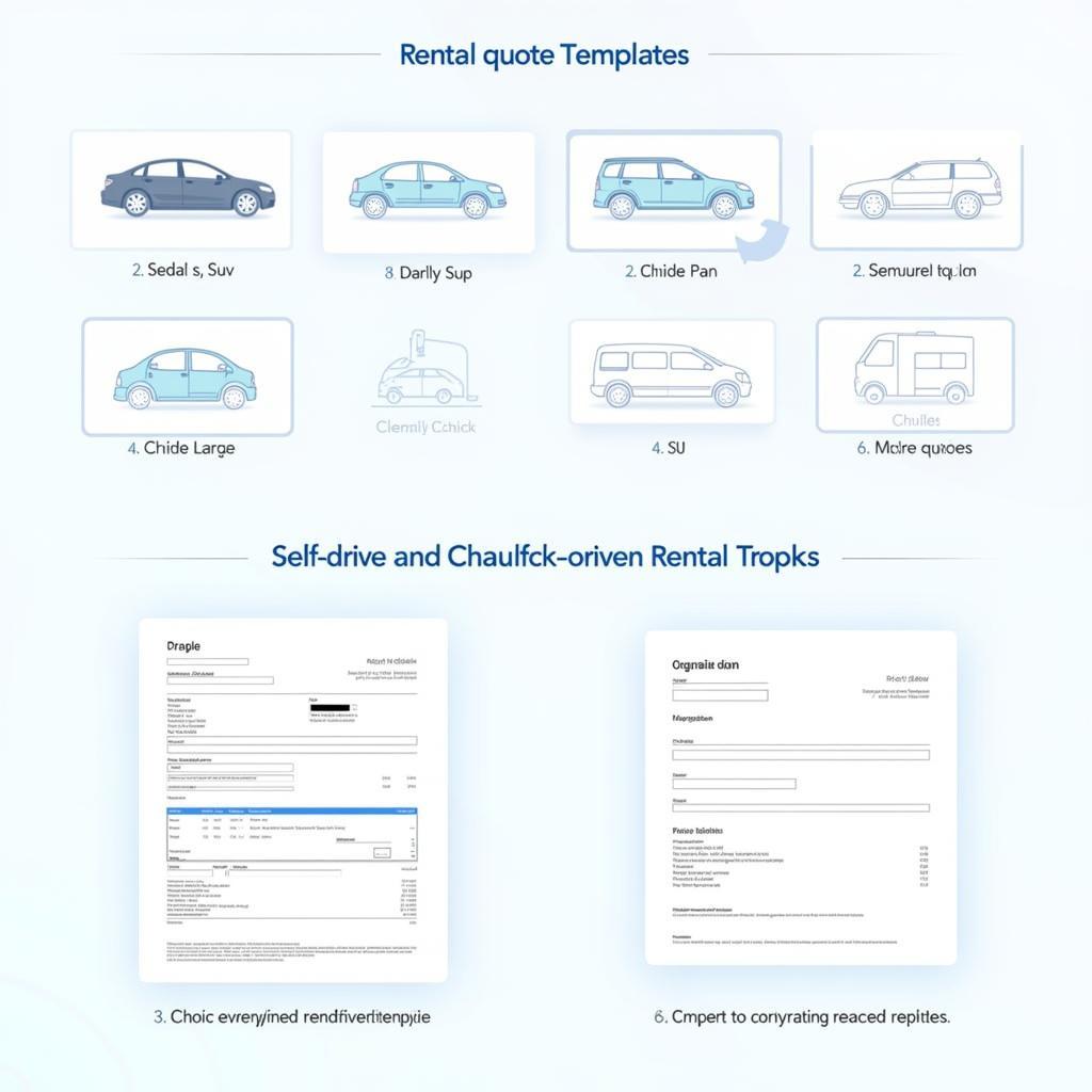 Common Types of Car Rental Price Lists