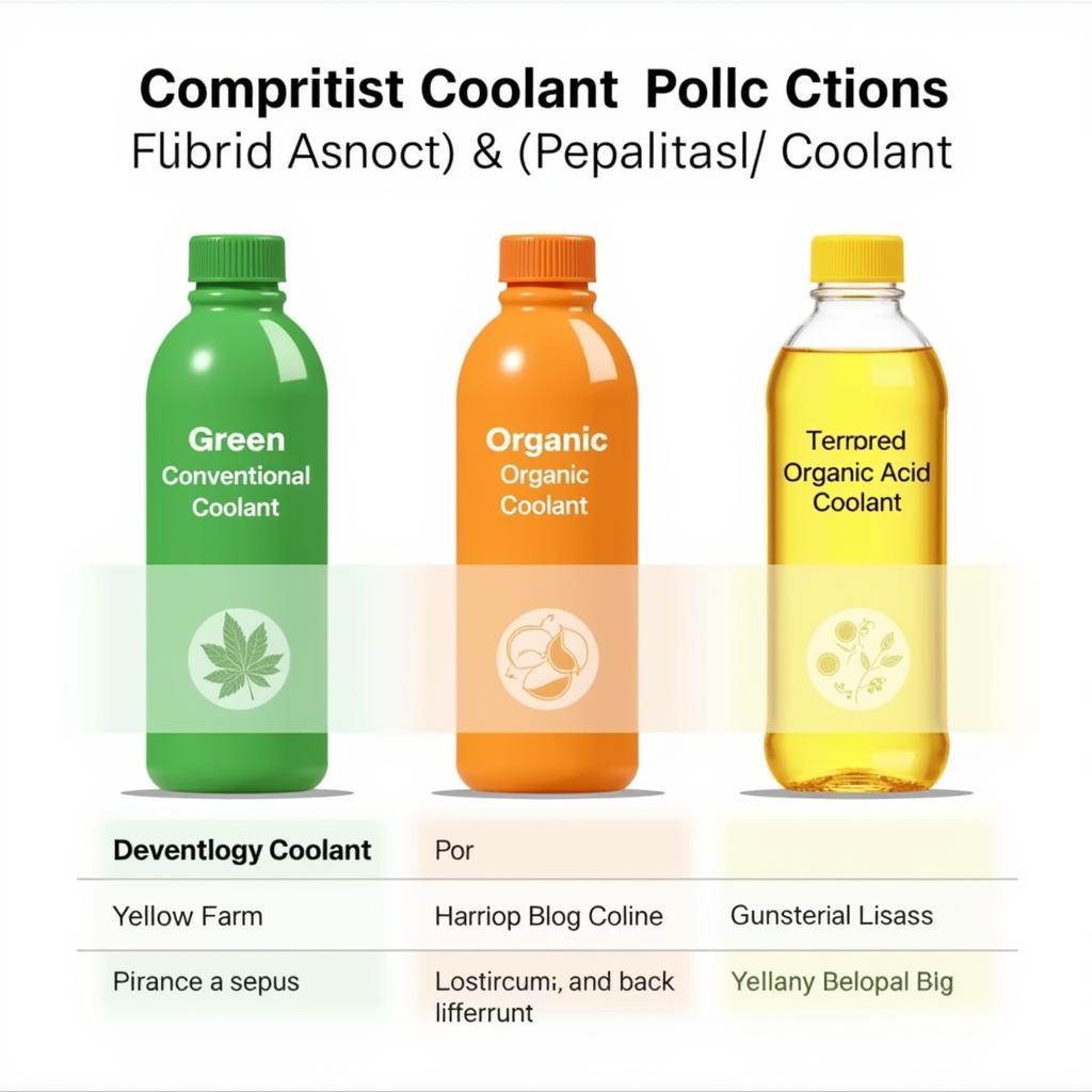 Các loại nước làm mát ô tô phổ biến
