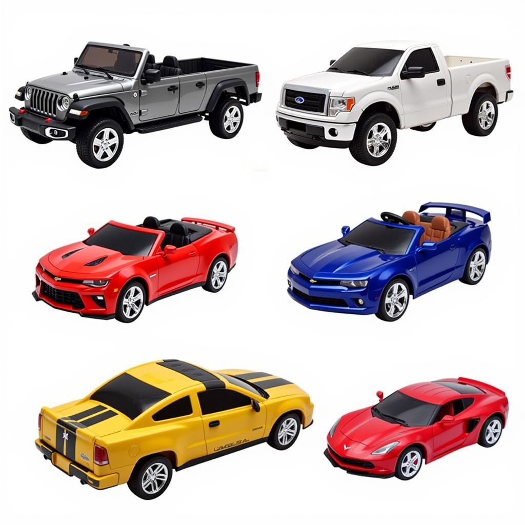 Các mẫu xe ô tô trẻ em chạy bằng xăng đa dạng về kiểu dáng và màu sắc