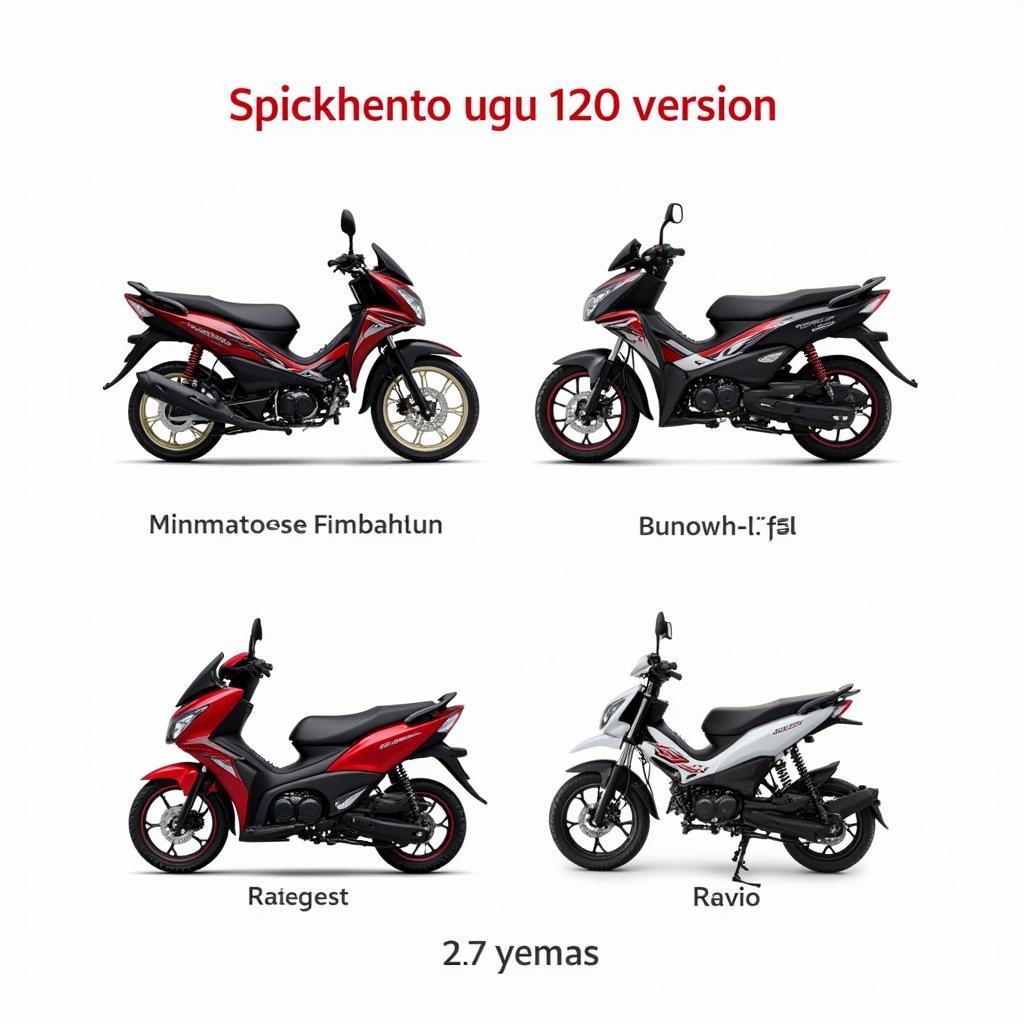 Honda Blade 110 Model Variations