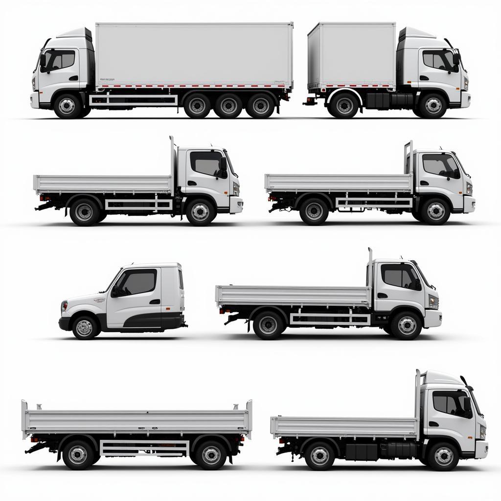 Các phiên bản xe tải Pega Newtech