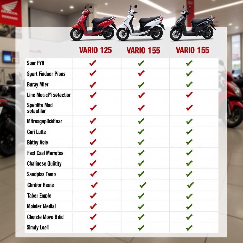 Honda Vario 125 and 150 models