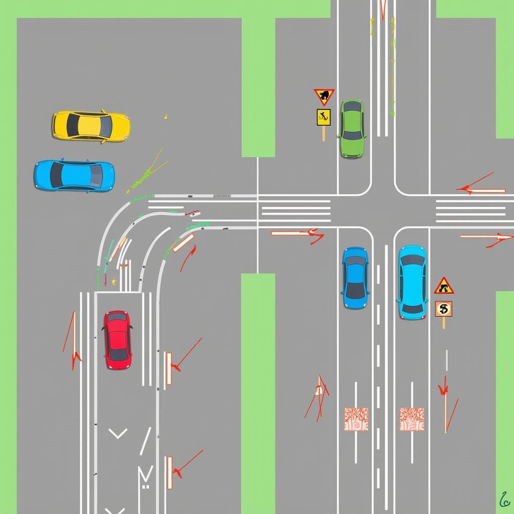 Các quy định về làn đường cho xe ô tô