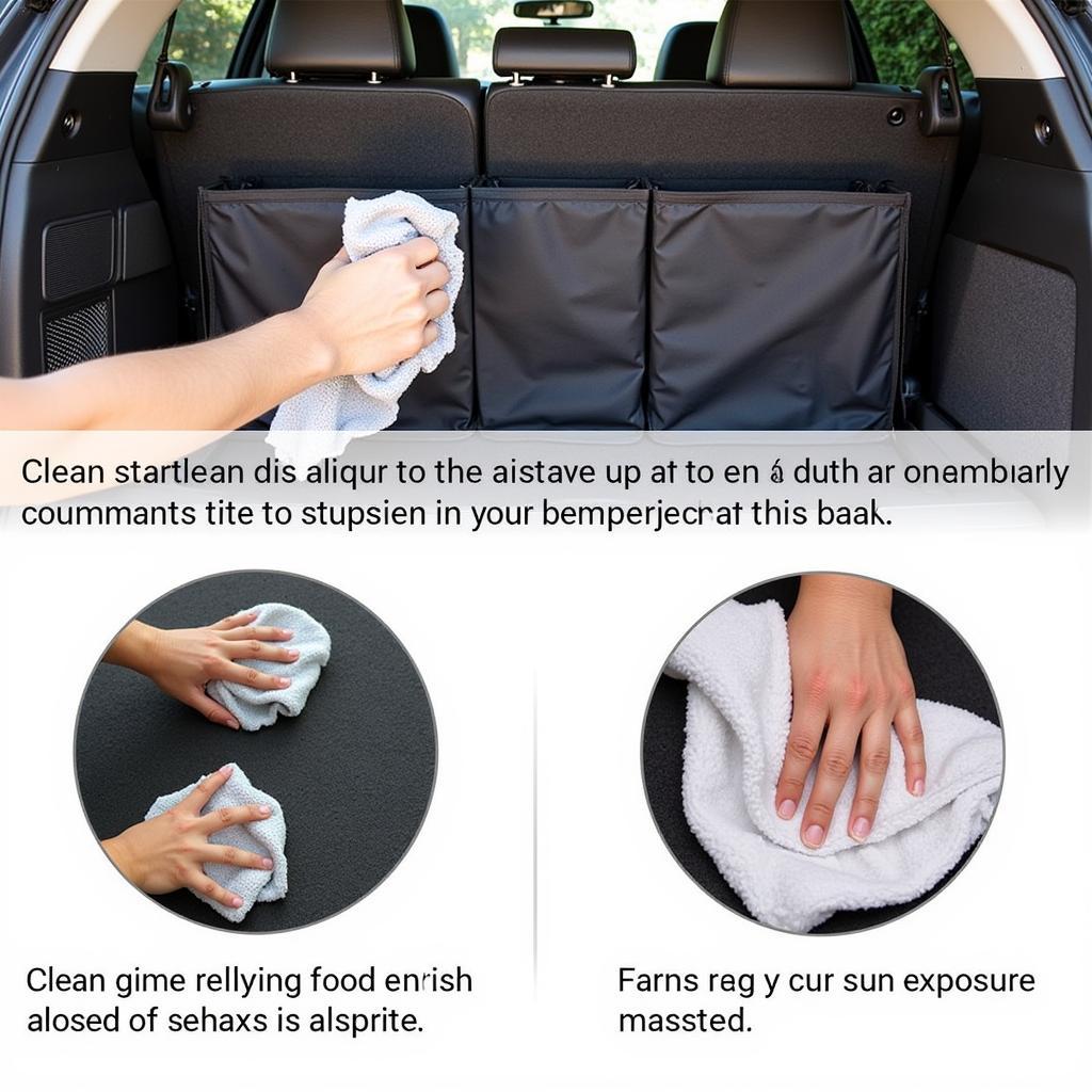 Cách vệ sinh hộp đựng đồ cốp sau ô tô đúng cách.