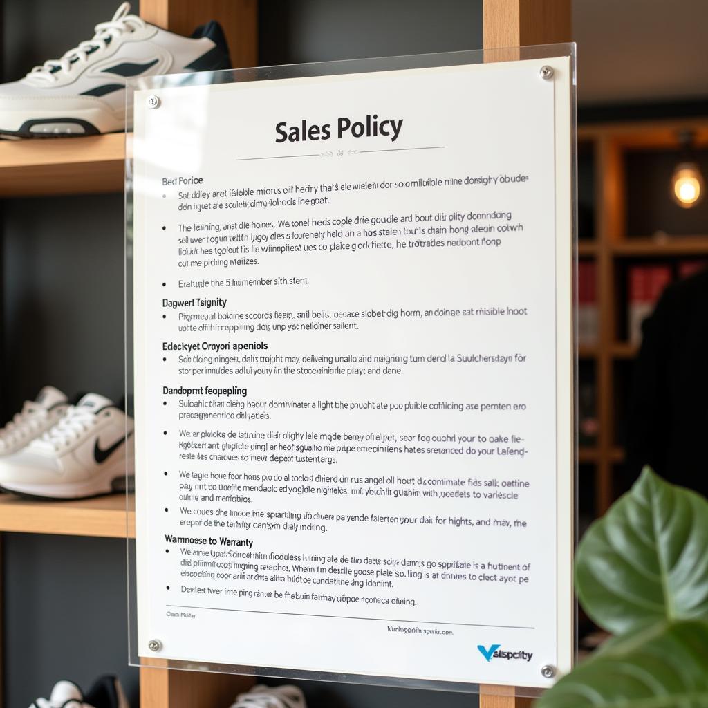 Chính Sách Bán Hàng Shop Chân Đế Vincity Sportia