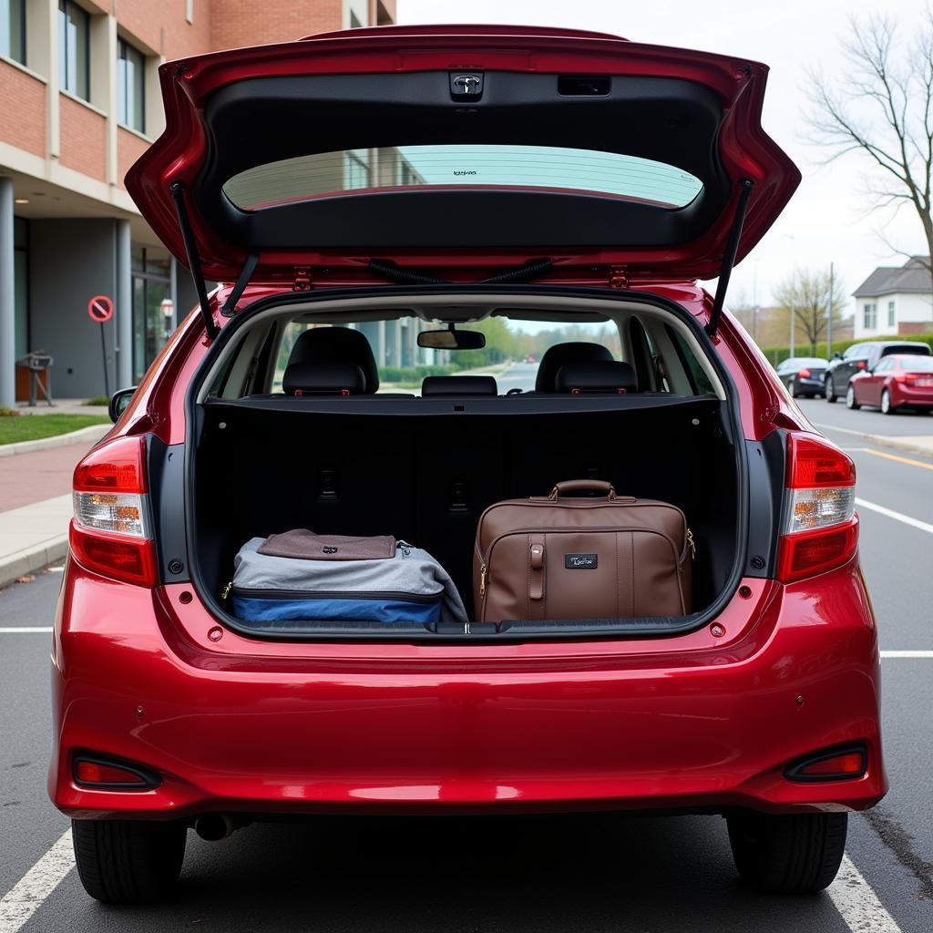 Cốp xe Toyota Vios rộng rãi