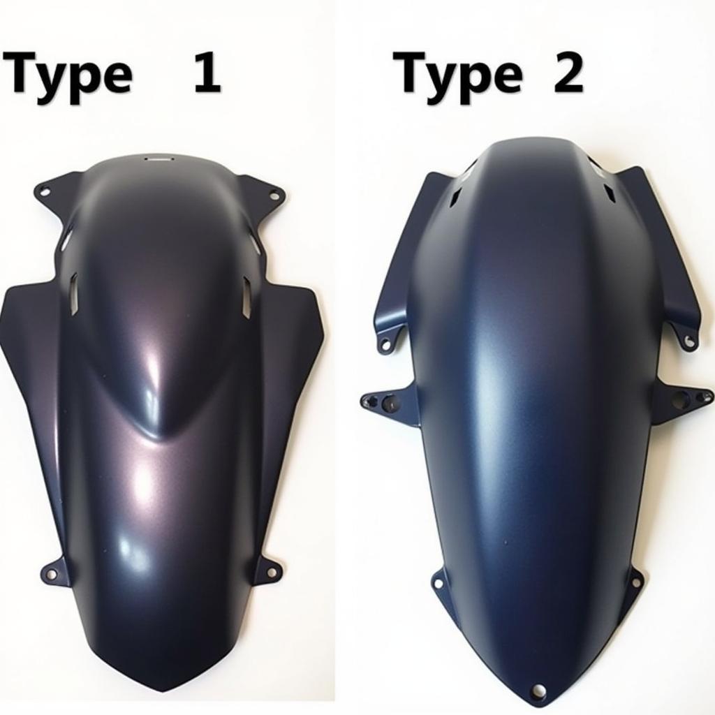 Comparison of Type 1 and Type 2 Honda Dream Fairings