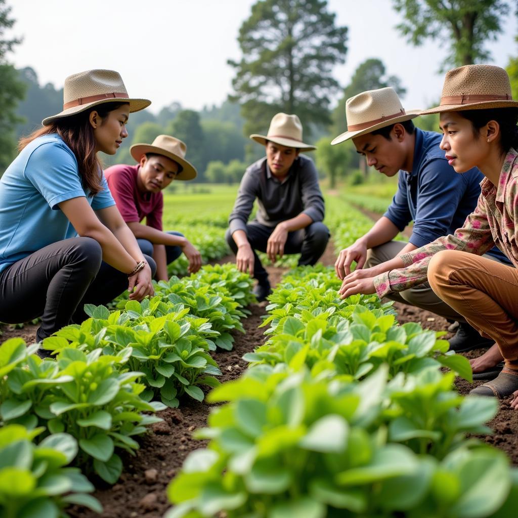 Training in medicinal plant cultivation techniques