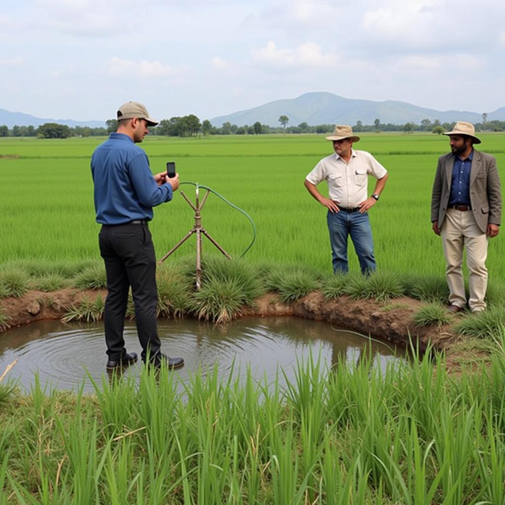 Đào tạo nông dân về kỹ thuật tưới hiện đại và quản lý nước hiệu quả