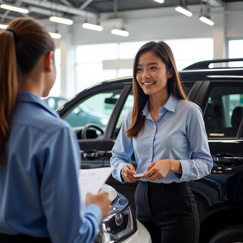 Dịch vụ chăm sóc khách hàng chuyên nghiệp tại showroom ô tô cũ Tây Ninh