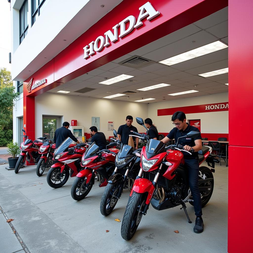 After-sales service at Honda Huynh Thanh Ben Tre
