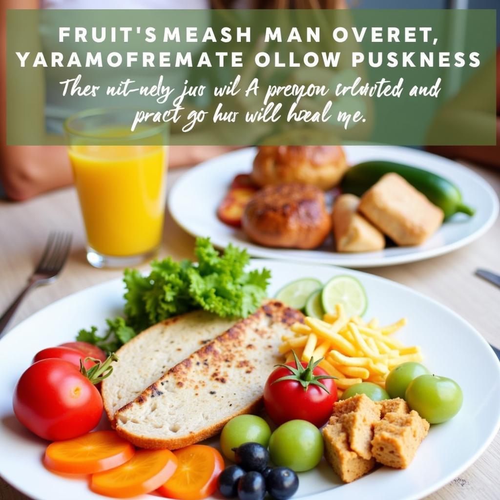 Hình ảnh minh họa chế độ ăn uống lành mạnh