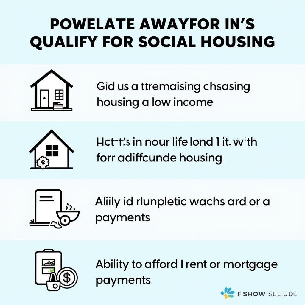Requirements for social housing eligibility