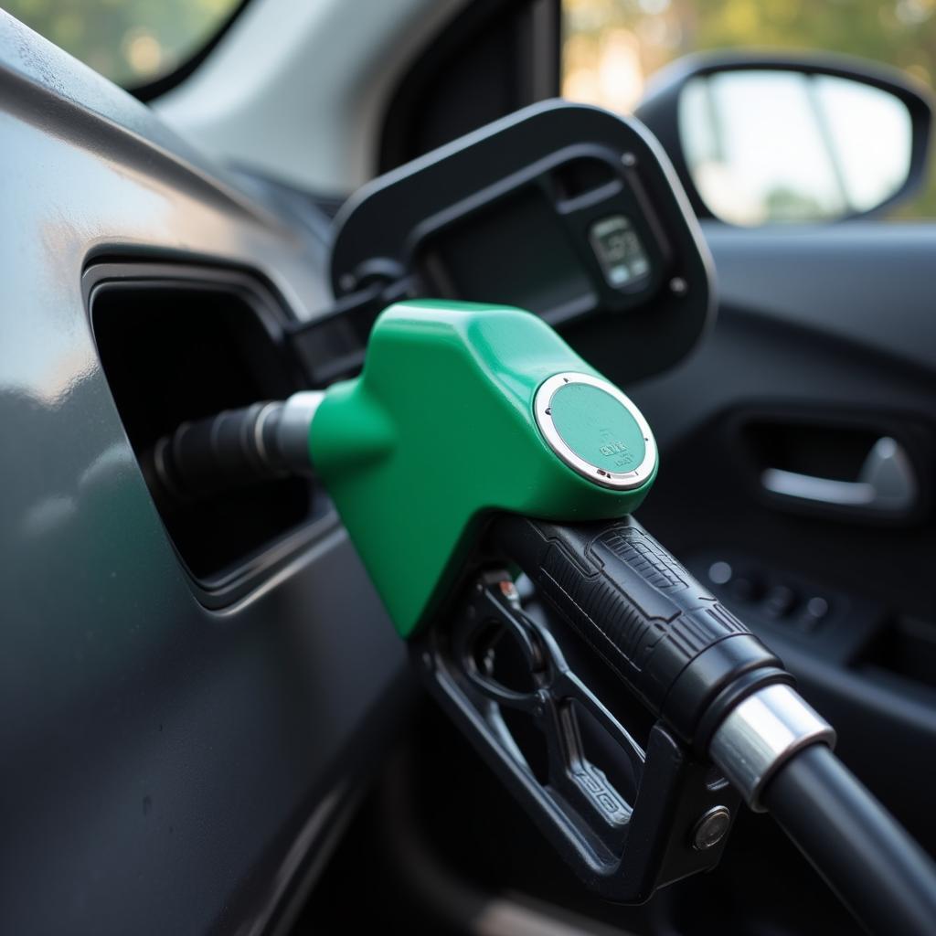 Đổ xăng và tính nhiên liệu ô tô