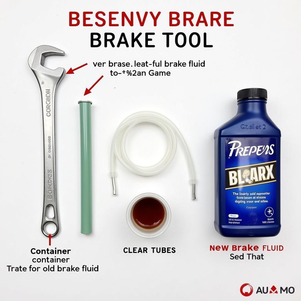 Dụng cụ xả e dầu phanh ô tô