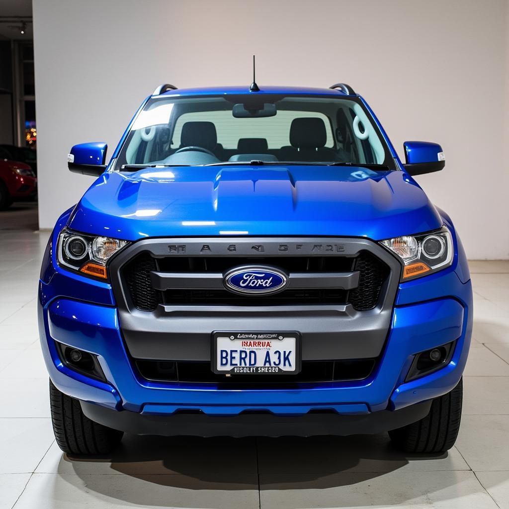 Ford Ranger 2015 cũ màu xanh