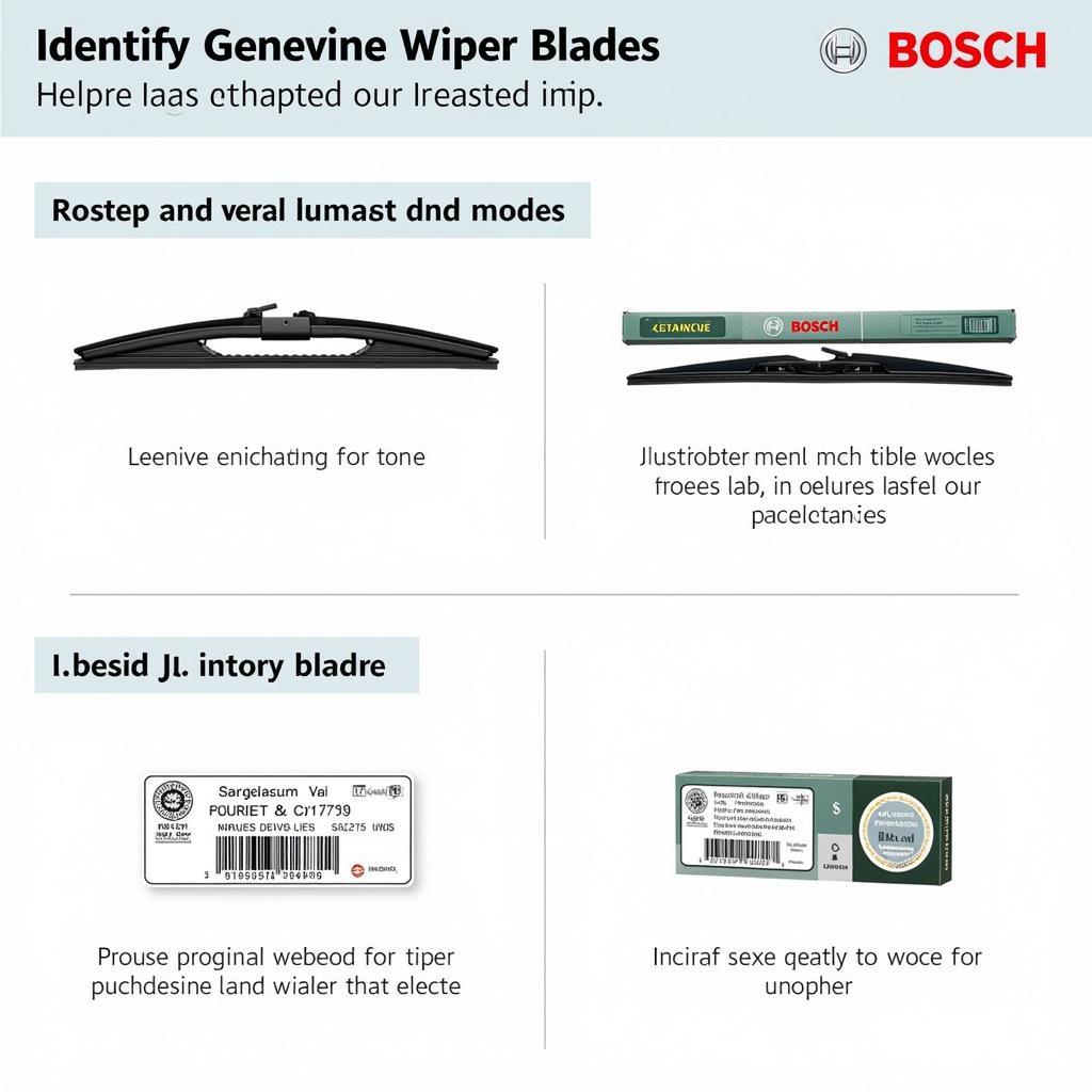 How to identify genuine Bosch wiper blades