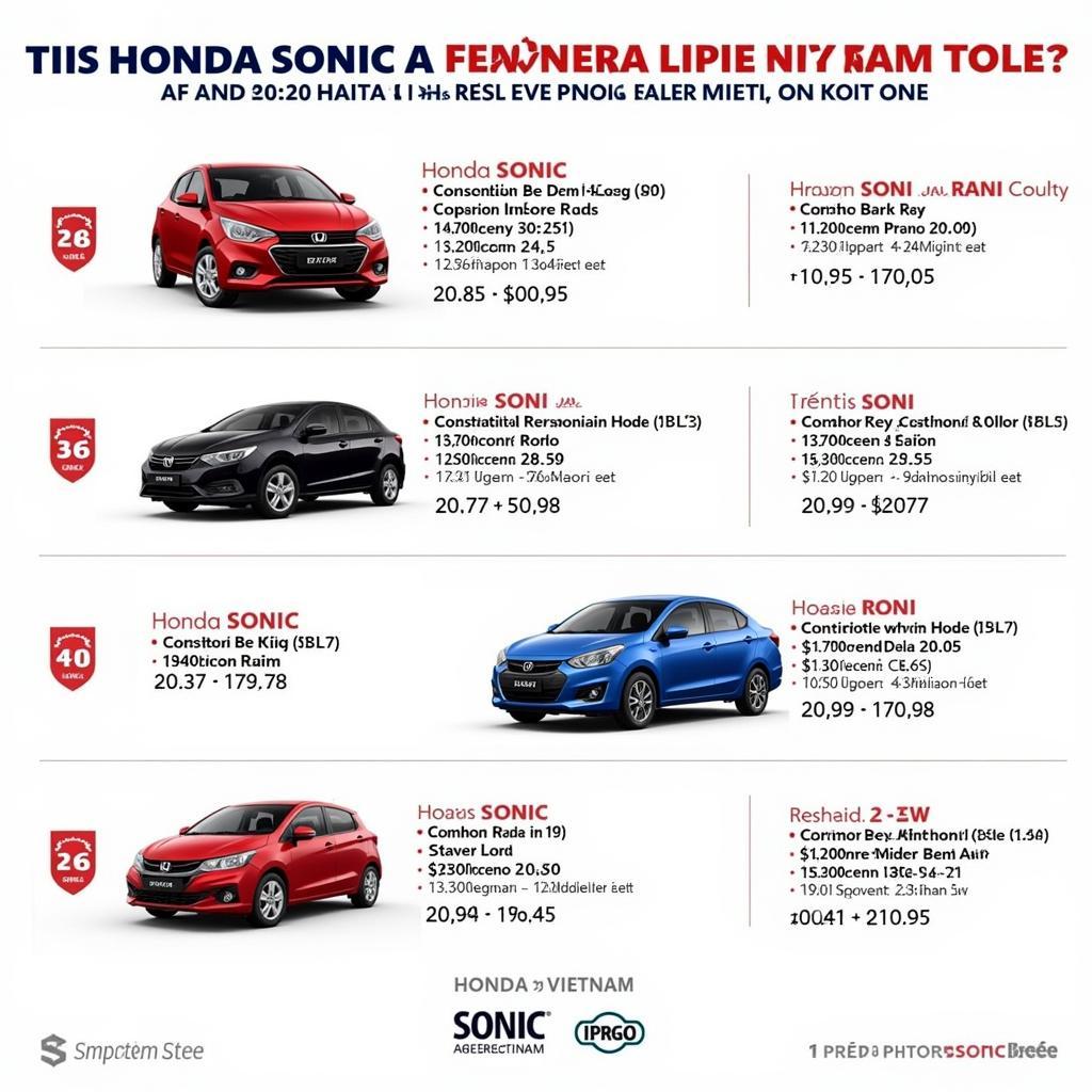 Honda Sonic Price: Latest Updates and Detailed Information