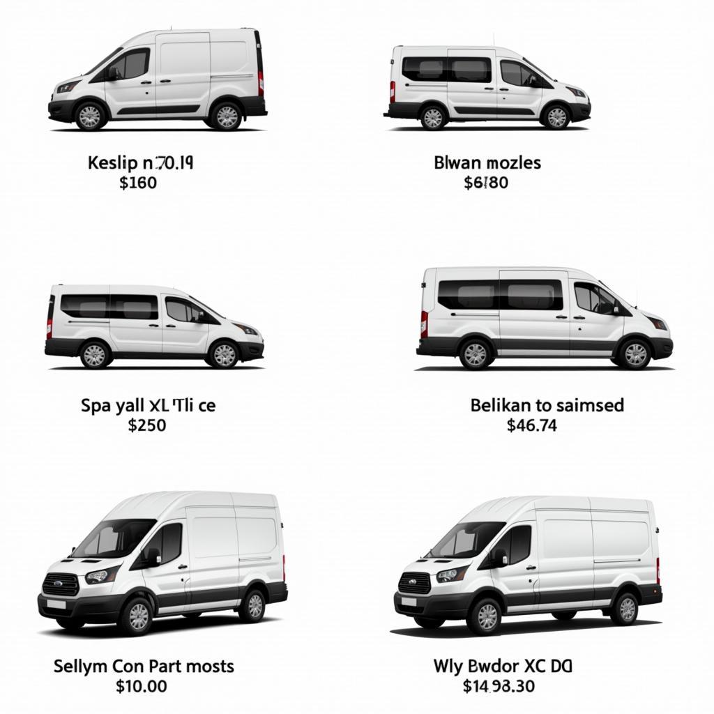 Giá xe thống nhất xe tải van đa dạng