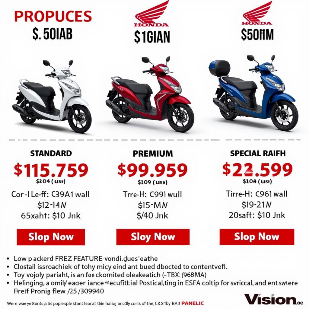 Honda Vision Scooter Price in Vietnam