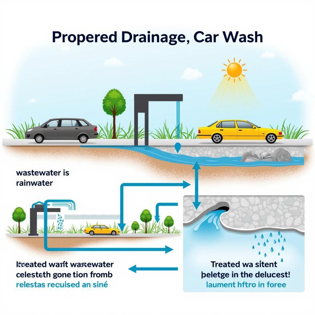 Hệ thống thoát nước tiệm rửa xe ô tô hiệu quả