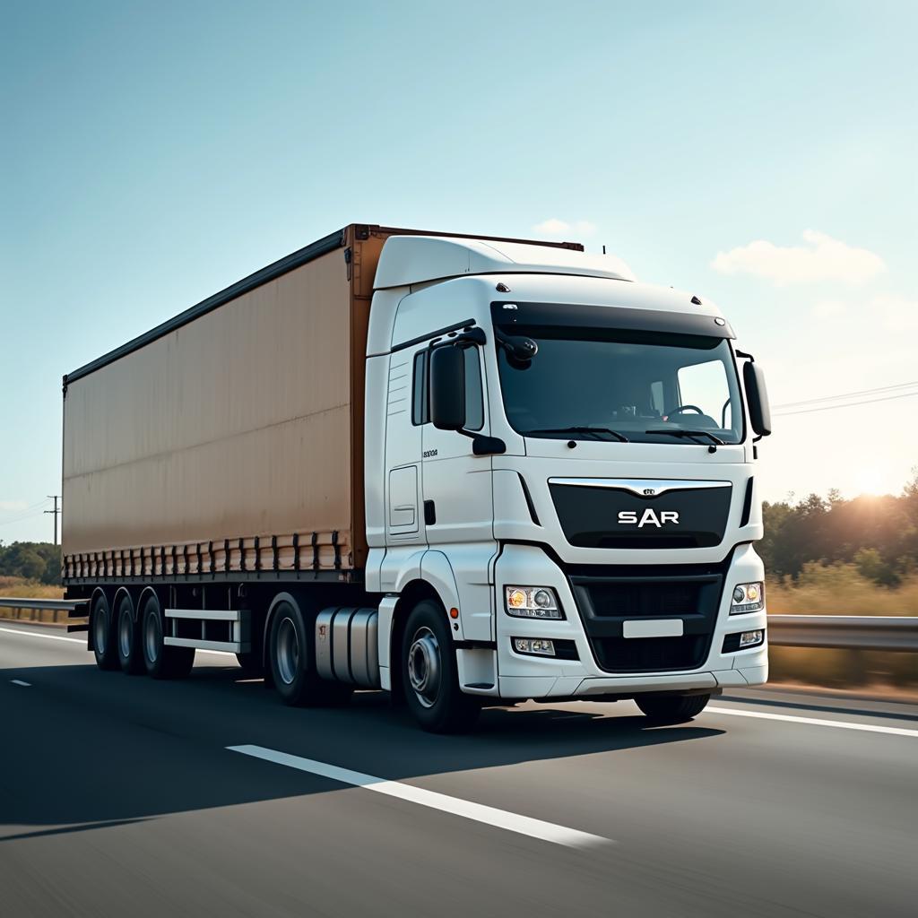 Hình Ảnh Xe Tải Vận Chuyển Hàng Hóa